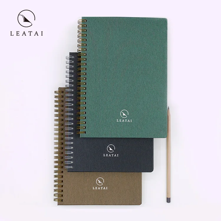 Hardcover private logo wire bound planners