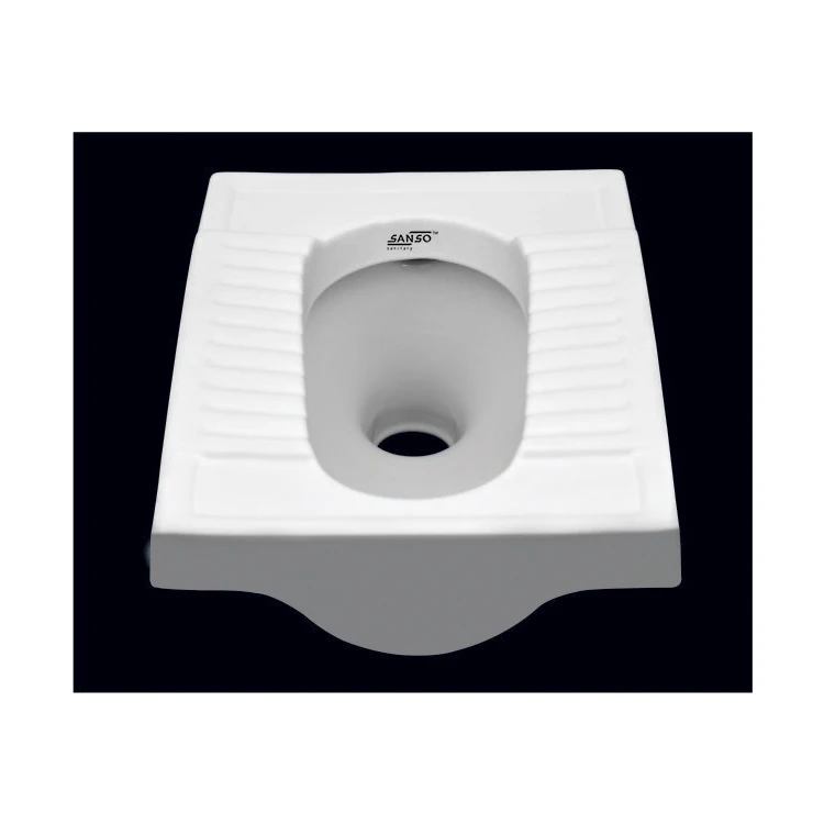 Traditional Style Water Closet Squat Pan Toilets Available in Various Sizes