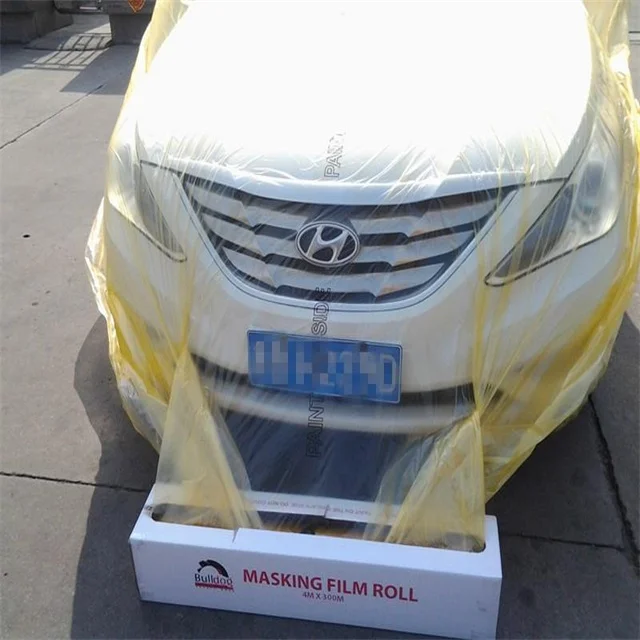 16 ft x 400 ft Corona Treated green Plastic over spray protection Sheeting for Auto Body Masking Film