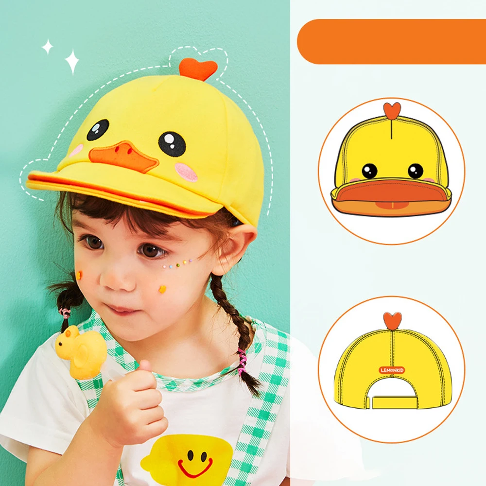 Wholesale Casual Baseball Cap With Embroidery Character Baby Cap Kids Baseball Hat