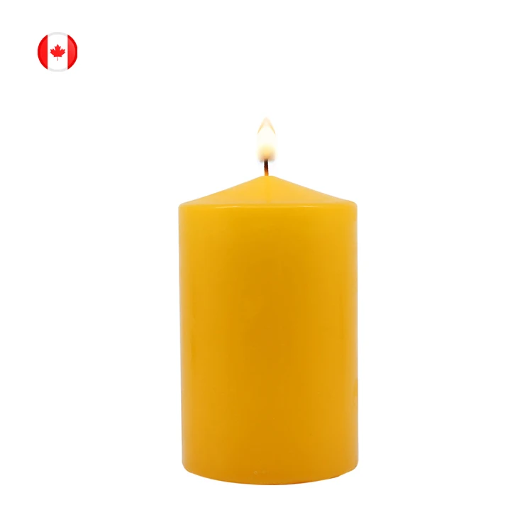 
Bulk Selling Large Range Color Available Pillar Shape Palm Oil Candle for Restaurants Decoration 