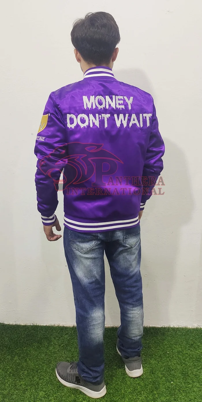 Custom High Quality Satin Bomber Jacket