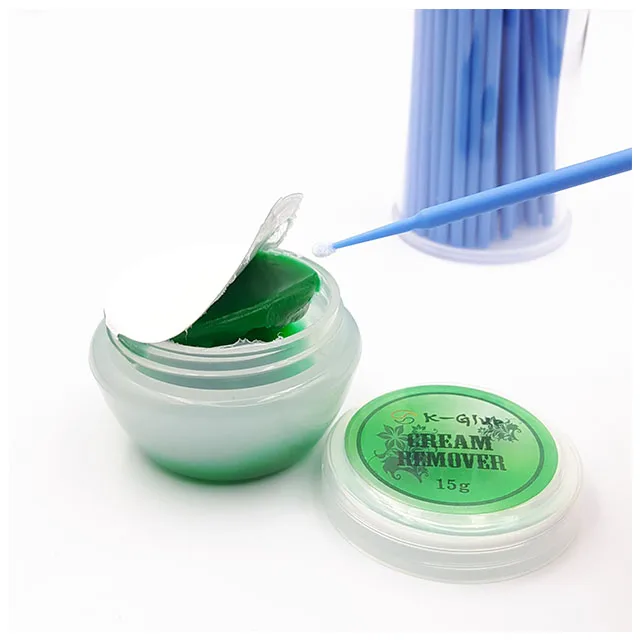 Cream Remover (green) 15g Korean High Quality False Eye Lash Glue Bond Adhesive Cleanser Debonder No Brand Bulk Sky Remover