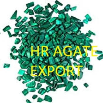 Natural Crystal Agate Beautiful Malachite Stone Chips For Sale Wholesale Natural Best Quality Chips High Polished Malachite Chip