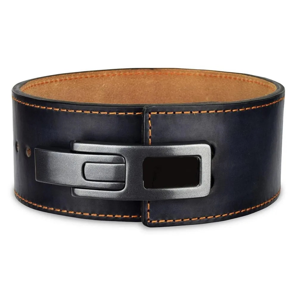 Custom made Weight Lifting Lever Buckle power belt Custom Gym Training Powerlifting cowhide Belt