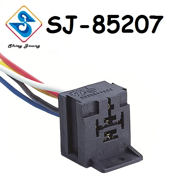 Customized Black Connector Relay Regulator Wiring Harness 5 Pin Female Socket Auto Connector