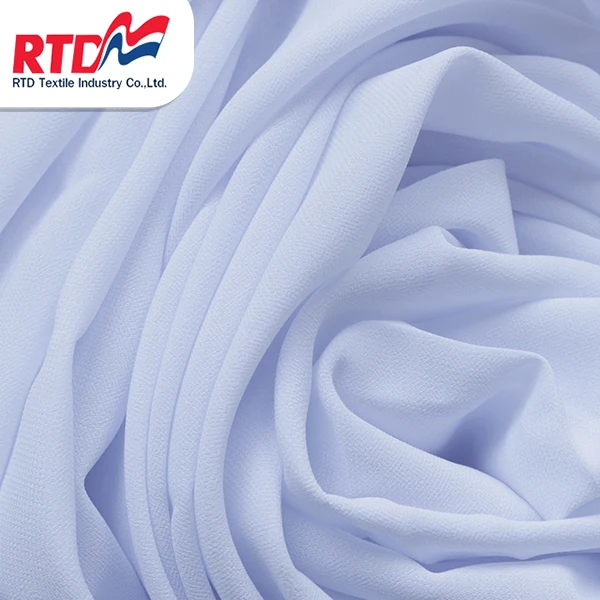 RTD Chiffon Fabric 100% Polyester For Dress chiffon new style - White WP2897