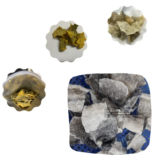 Basa/Salmon Salted Egg Fish Skin Snack - Crispy Fish Skin snack - Dried/ Fried Fish Skin from Vietnam (Ms.Thi +84 988 872 713)