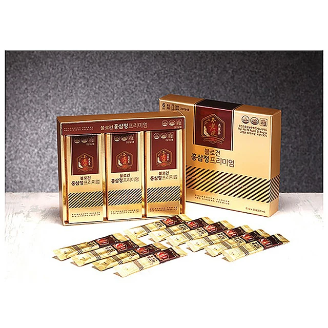 Улучшение усталости здоровая популярная добавка BULROGEON корейский красный женьшень премиум с высокой удовлетворенностью Сделано в Корее