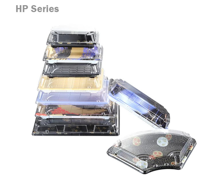 Earth Friendly Disposable Recyclable Plastic Takeaway Sushi Box