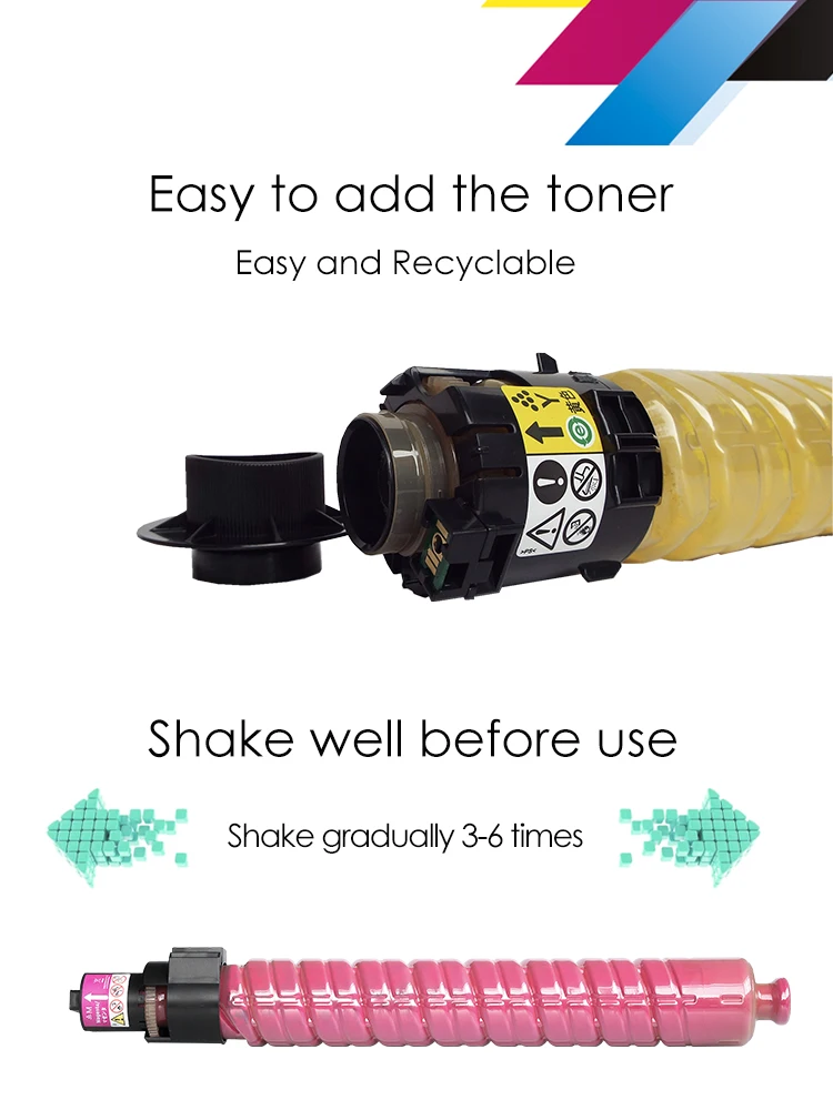 Jane Color For MPC2030 MPC2050 MPC2550 MPC2530 MPC2051 MPC255 colored toner refill for Ricoh mpc IMC Series