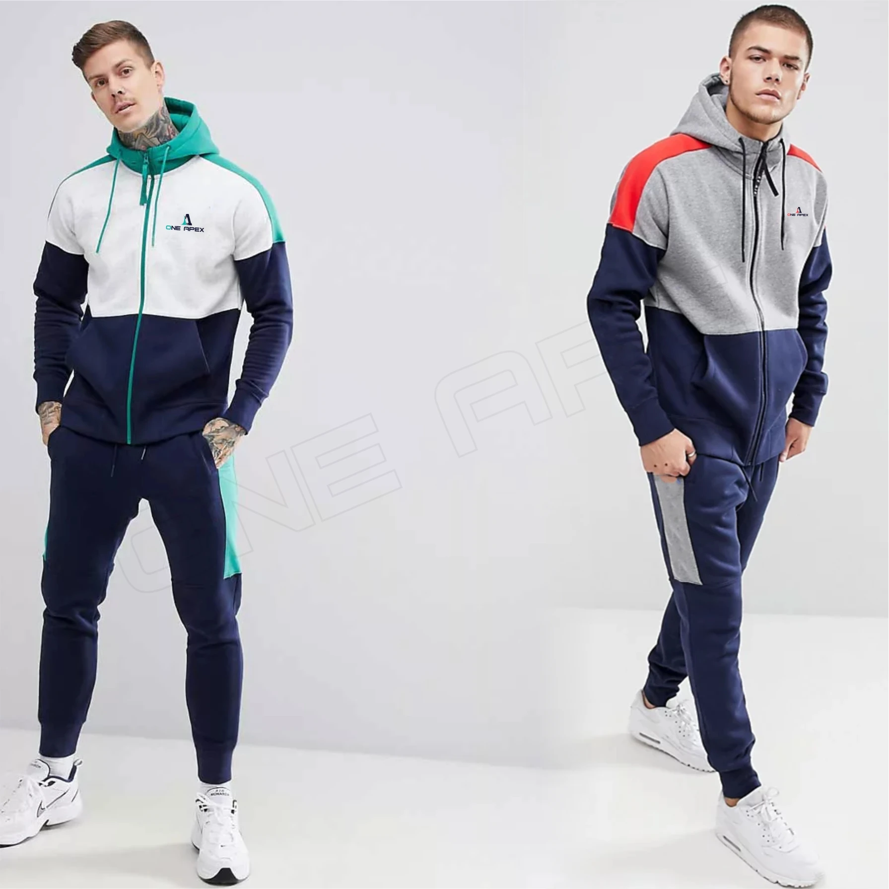 2021 Custom private label Wholesale New Model Adult Jogging Suit Sports Training men Tracksuits custom logo sweatsuit by oneapex