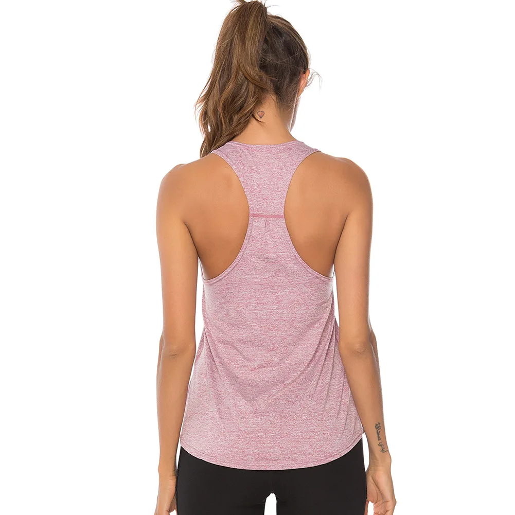 Custom Breathable Fitness Clothing Sports Gym Polyester Plain Blank Gym Fitness Tank Top Women 2024