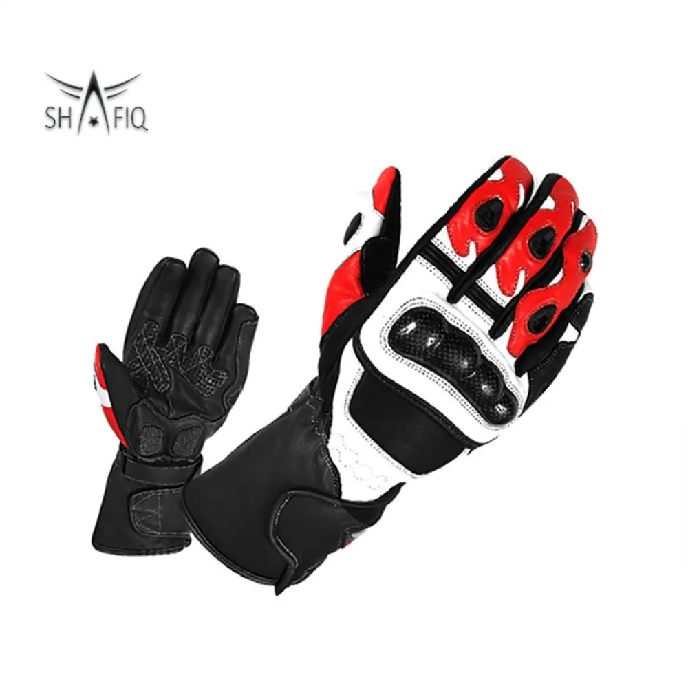 Latest design 100% Genuine Leather Unisex Leather Gloves Motorcycle gloves with protections Riding gloves