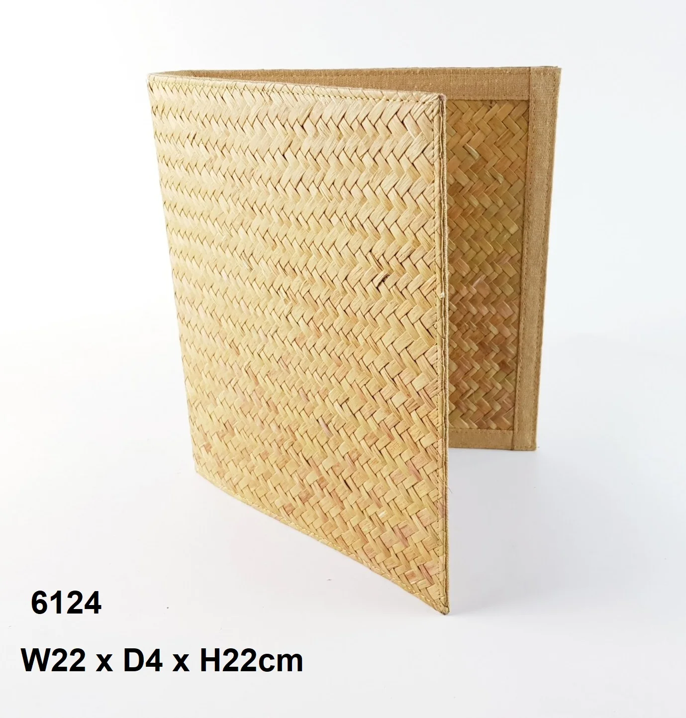 Eco Friendly Vietnam Seagrassn Woven Folder A4 Menu Cover For Hotel Restaurant