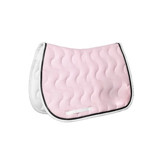  Розовая стеганая тканевая подкладка для английской Выездки