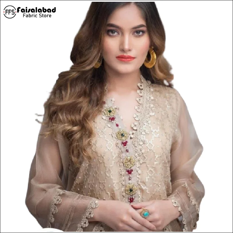 Индийские длинные дизайнерские платья из органзы, готовая праздничная одежда, Вышитый Костюм из органзы для женщин