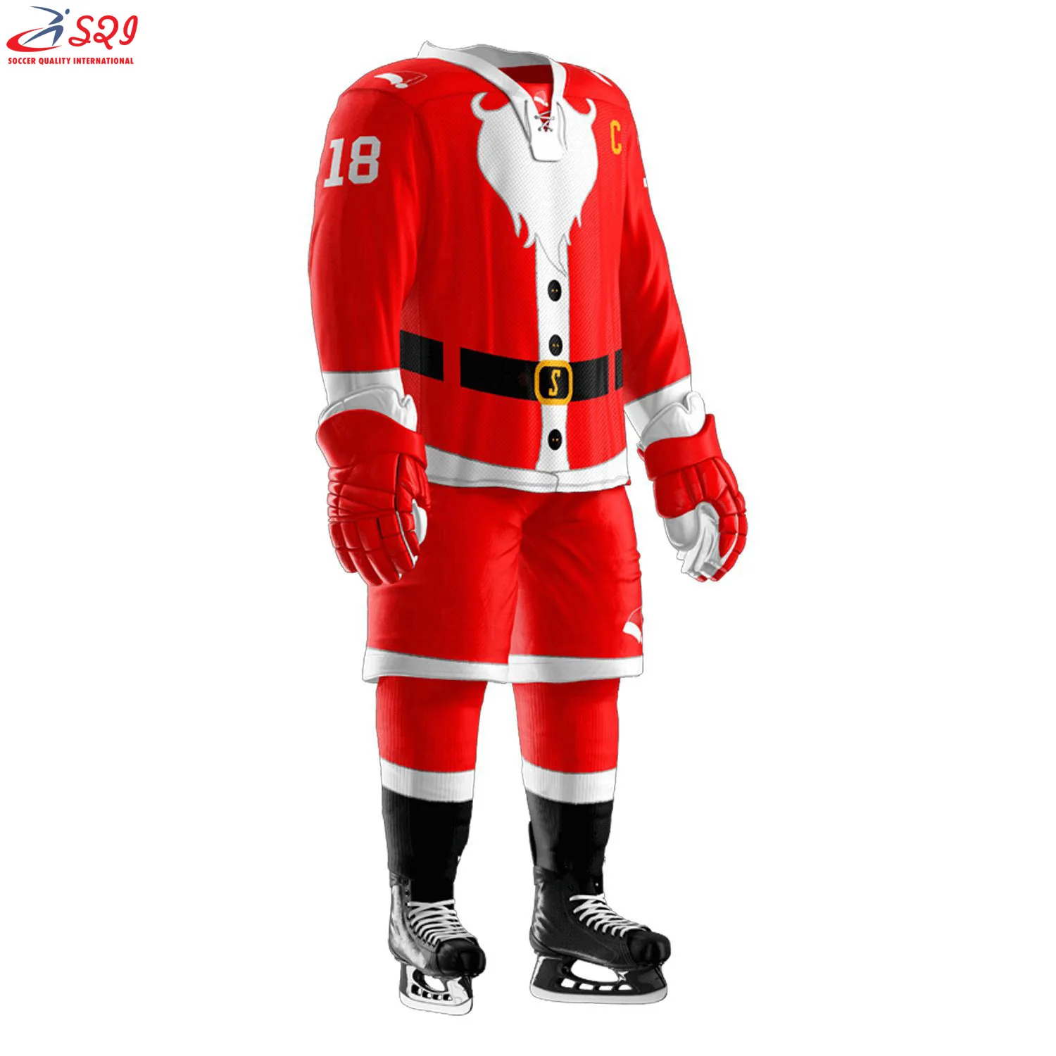 2022 New Men Cool ice Hockey uniform including Jersey Socks & Full Uniform Set Low Price