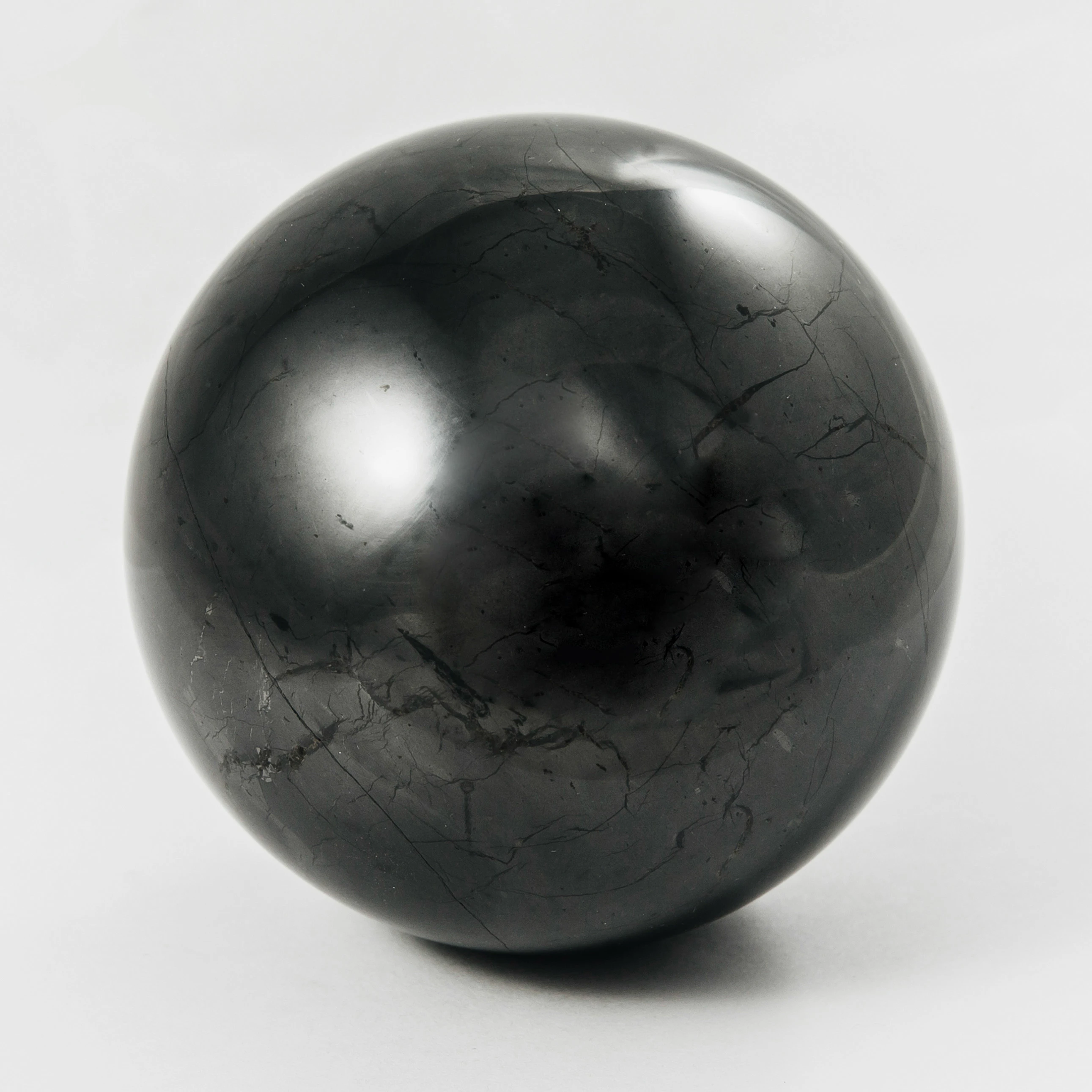 Shungite sphere 3 cm polished. Shungite ball from EMF. EMF magnetic stone. EMF protection in the form of a sphere