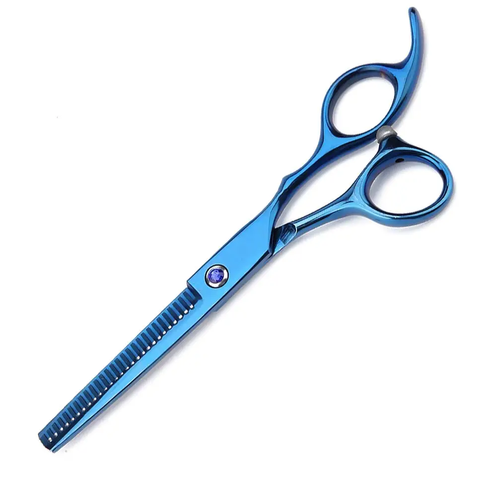 
Professional Barber Cutting Scissors 440c Blue Hair Thinning Scissors Shears Barber Scissors Blue Color Barber Shears 
