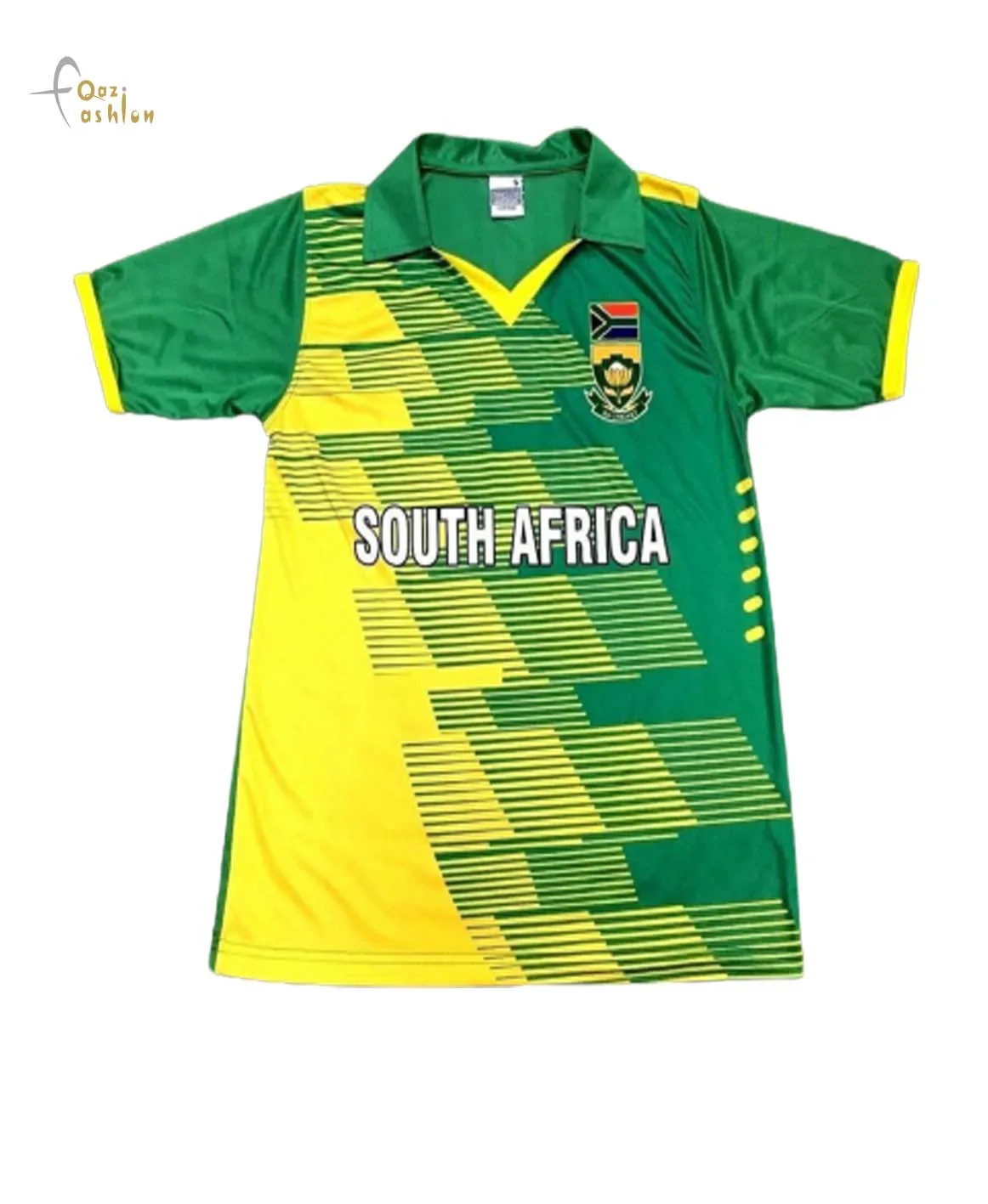 South African sublimated custom made cricket team jersey uniform  High Quality Cricket Uniforms Jersey Polo Shirt