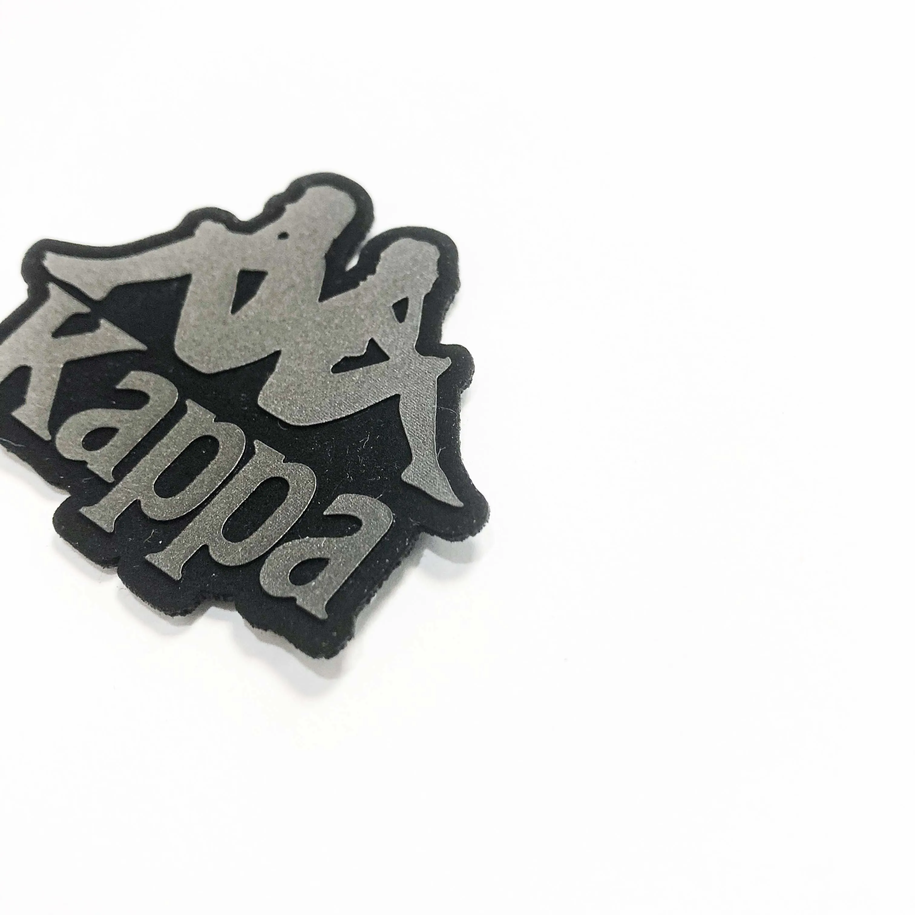 Customised Design 3d raised metallic heat transfer logo patch