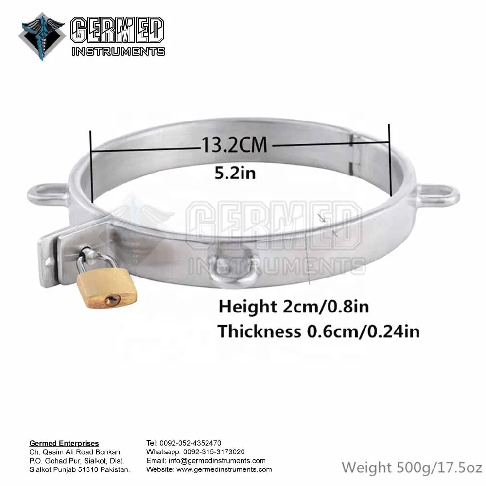 Rolled Steel Enternity Slave Collar  / Flat Steel Slave Collars Fetish Bondage BDSM Toys