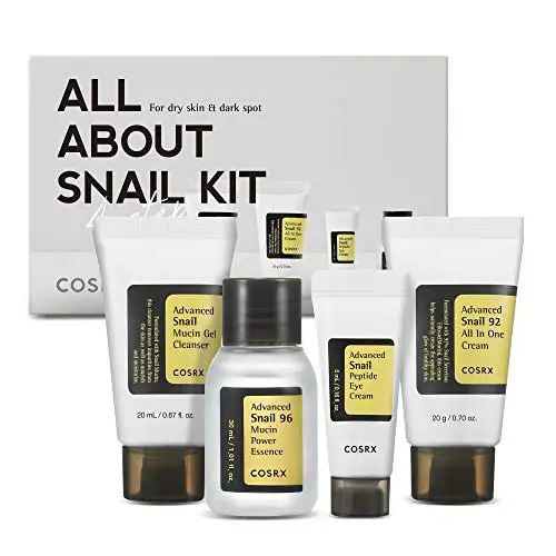 Korean Travel Mini Snail Beauty Skin Care Products  COSRX RX Advanced Snail Kit Sets