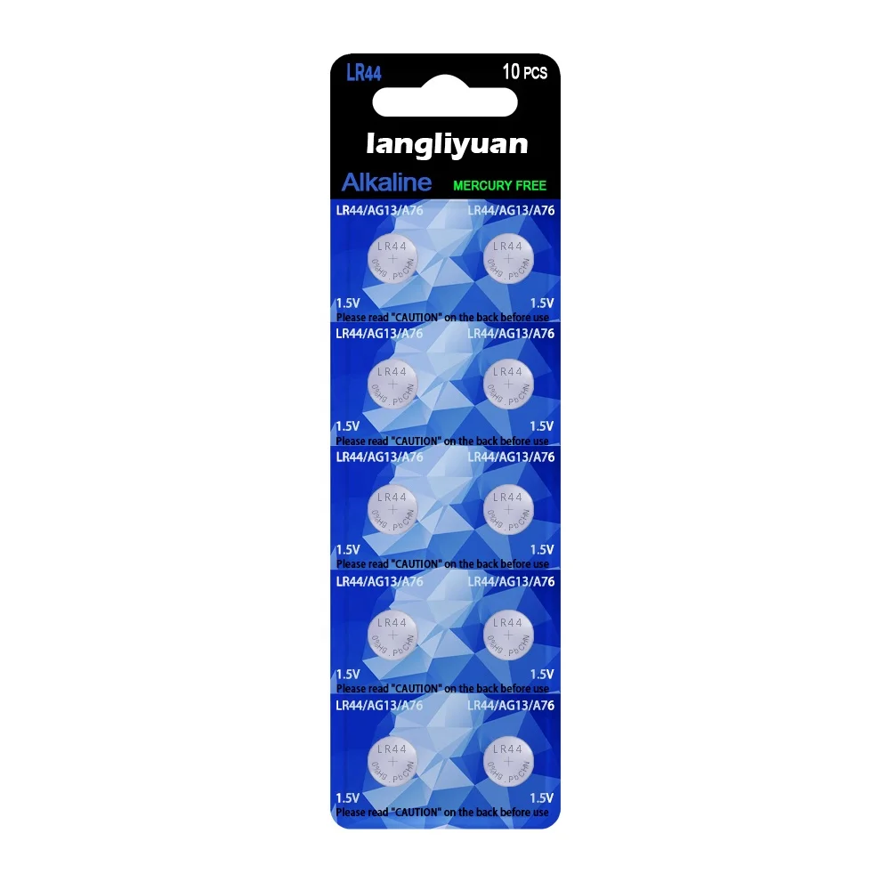 
Alcalina pilas l1154 ag13 a76 1.5v lr44 alkaline button cell battery 
