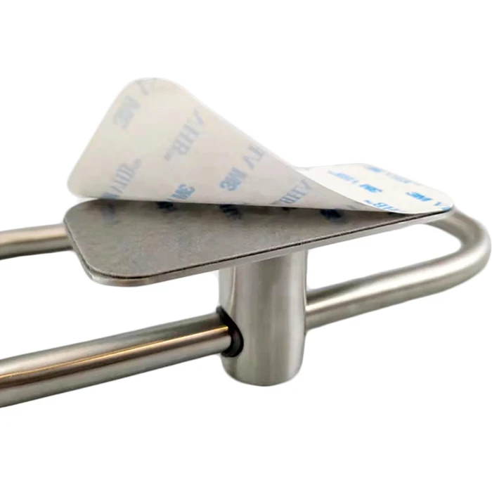 No drilling self adhesive stainless steel towel hook wall mounted for bathroom ( 4 pieces)