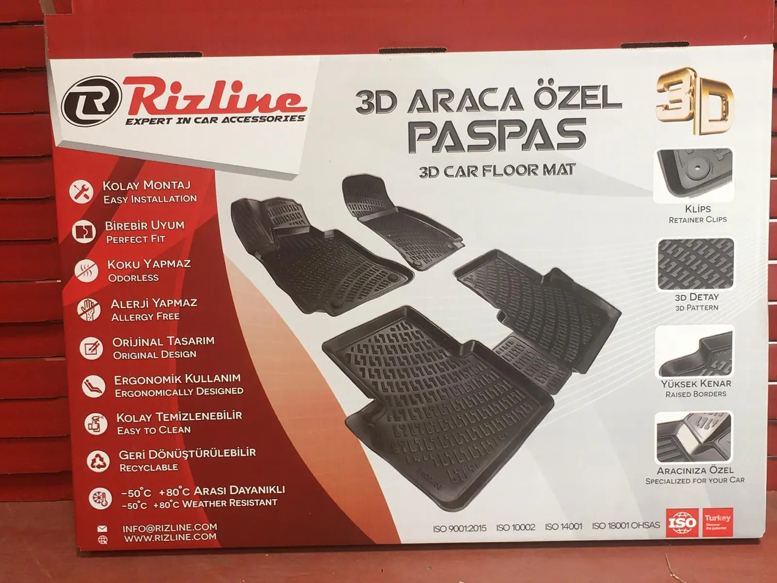 Напольный коврик RIZLINE для Reno Zoe (Electric) 2012 высококачественный автомобильный водонепроницаемый нескользящий Роскошный Коврик