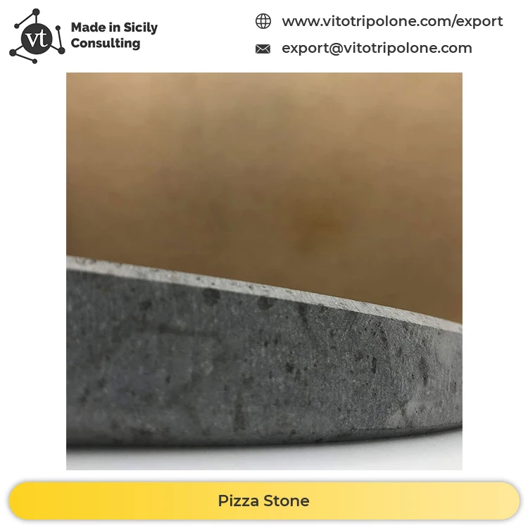 Lava Stone Commercial Usage Round Shape Pizza Stone from Trusted Supplier basalt stone made in italy