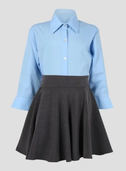 school uniform for girls shirt and skirt
