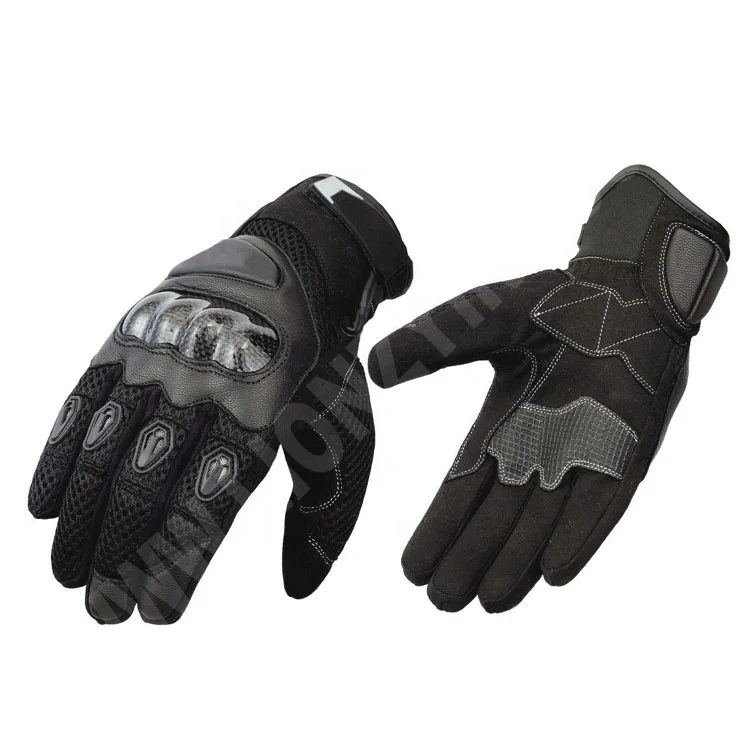 Waterproof Knuckle Protection Motorcycle Gloves Made Top Quality Racing Genuine Leather Gloves Motorbike Gloves