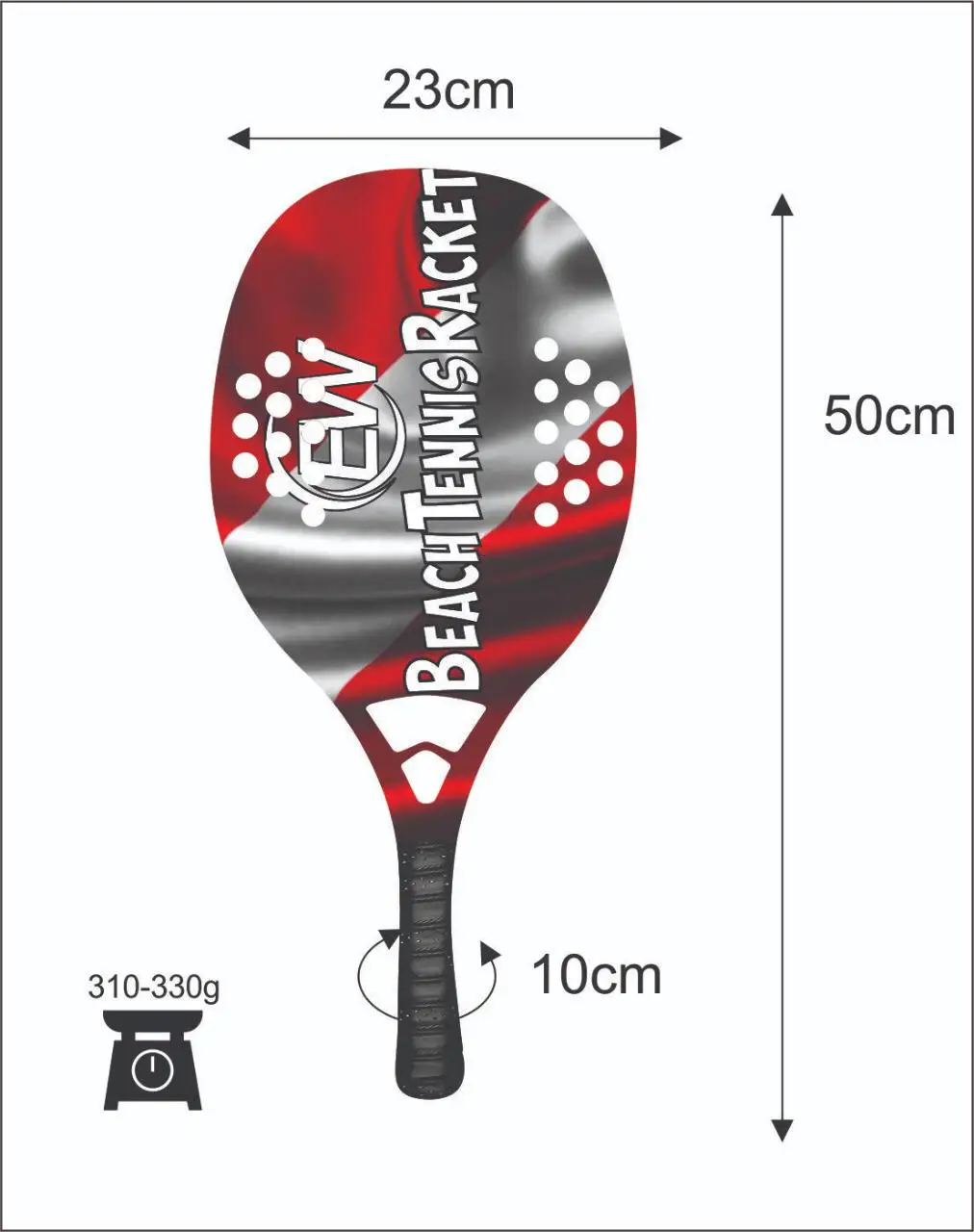 
Beach Tennis Rackets Custom Carbon glass Beach Paddle/Padel Racket with your logos and color combinations 