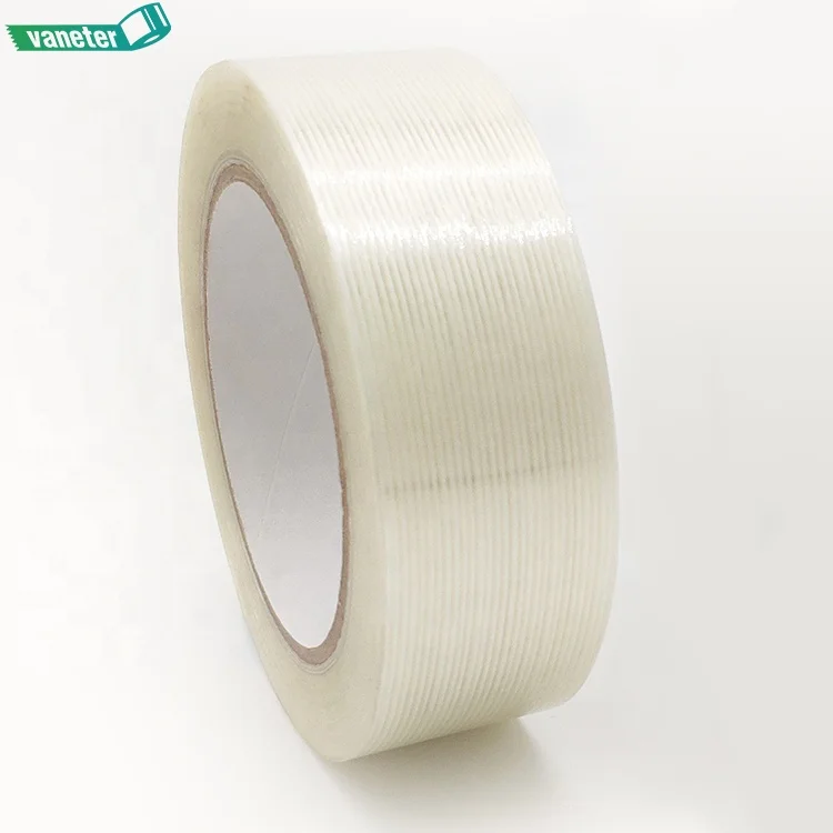 Heavy Duty Strong Packing Wrapping Strapping Fiberglass Tape,  Reinforced Cross Weave Filament Tape