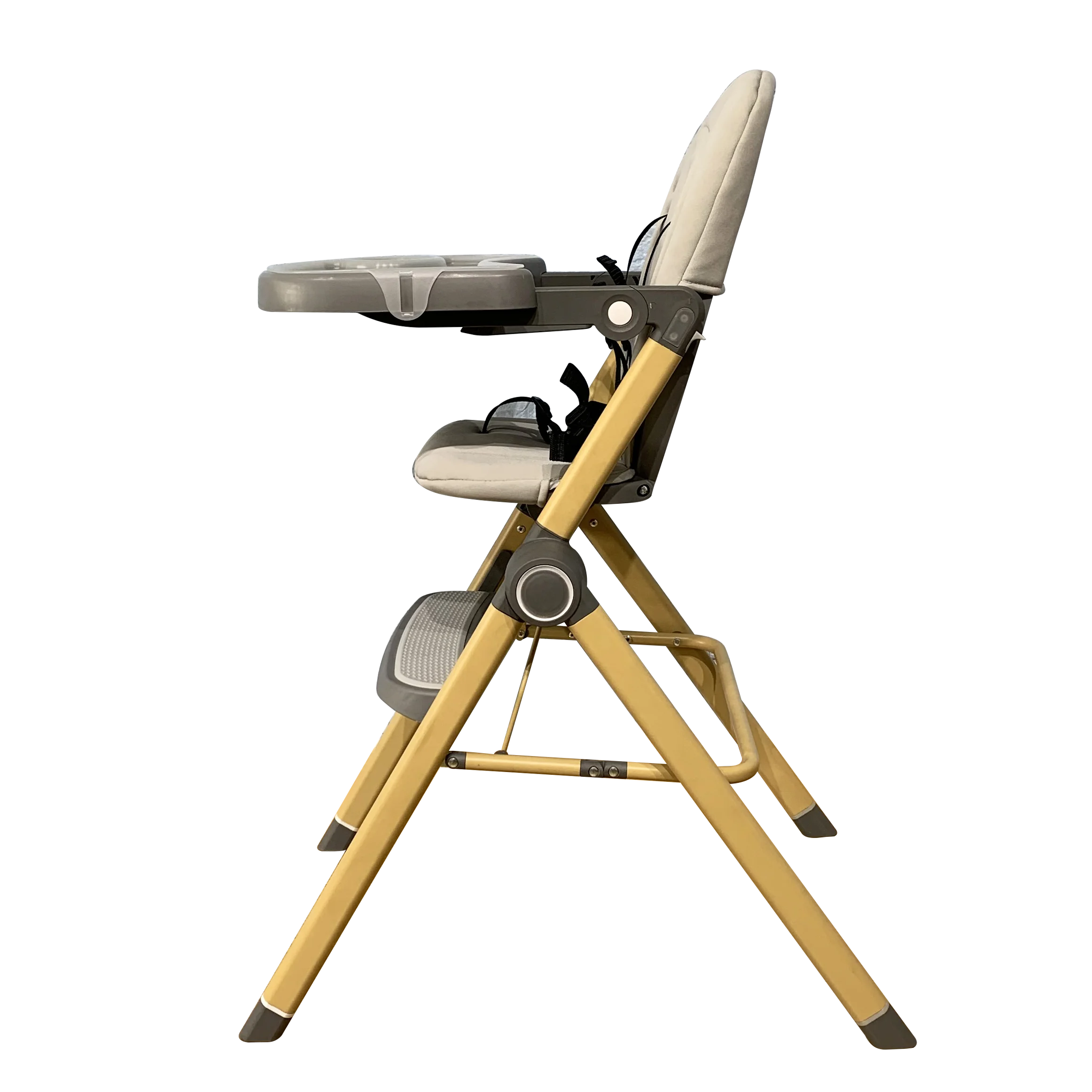 EN certificated multi-functions compact folding lightweight potable with seat height adjustable removable tray baby highchair