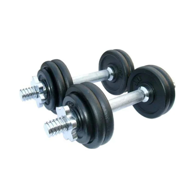 Artbell Adjustable Dumbbell Set Home Gym Exercise Loadable Dumbbell 40kg Chrome Handle 40kg Dumbbell Set