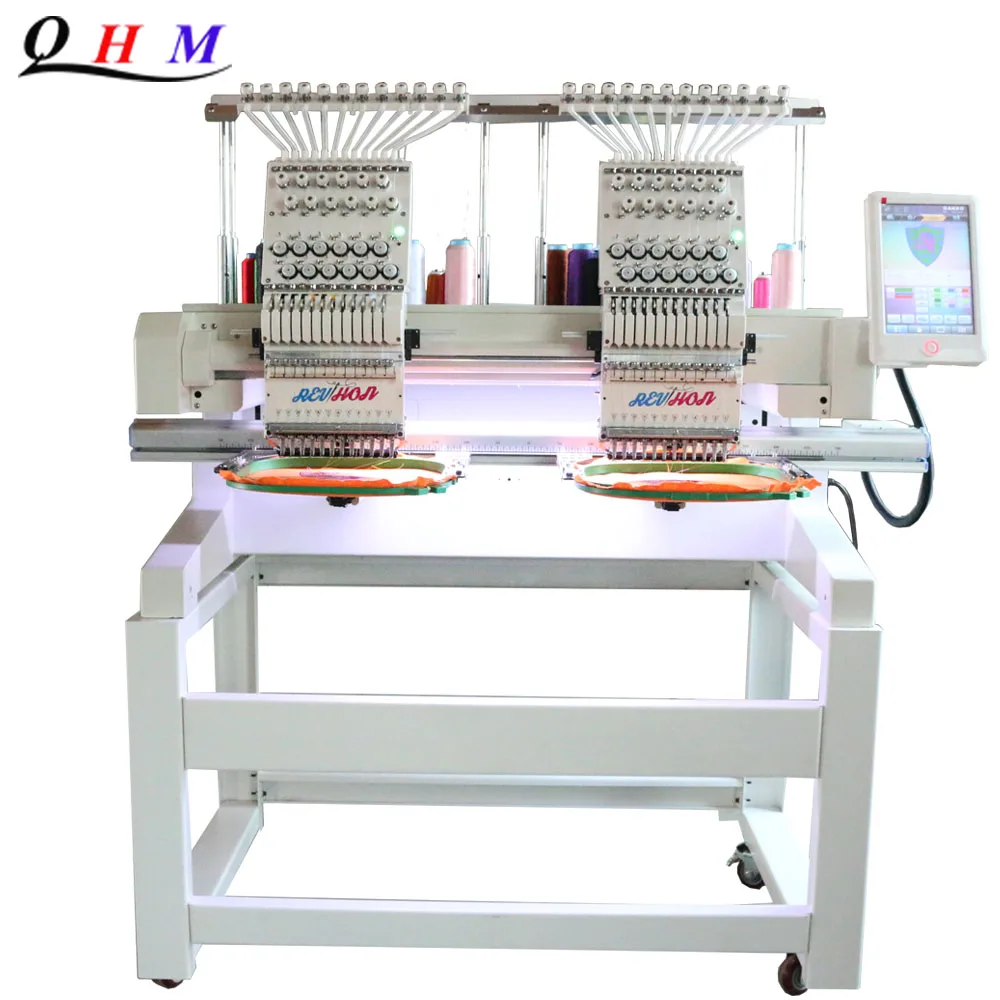 Touch Screen  embroidery machine industrial embroidery machine two Heads embroidery sewing machine