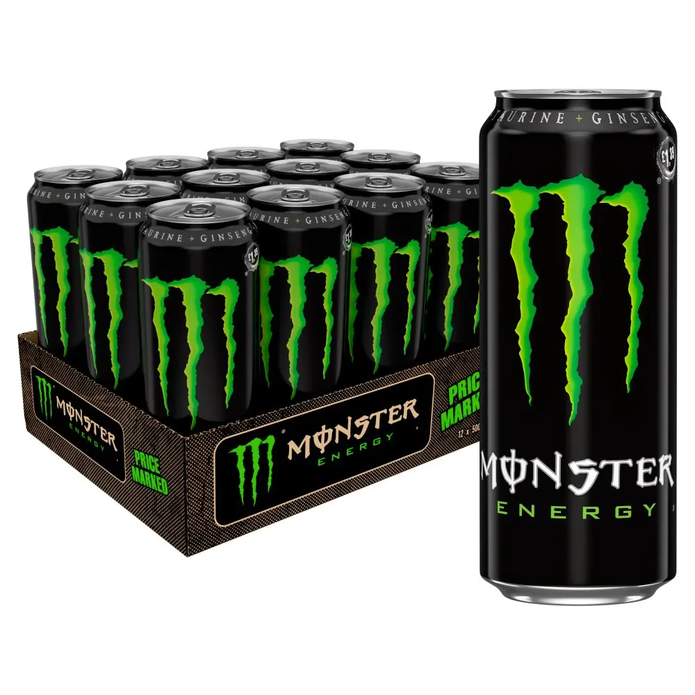 Original Monster Energy Drink Green pack of 24 500ml all available 2020