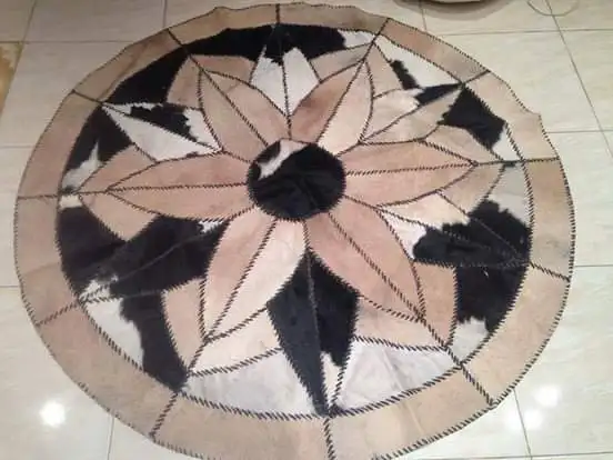 Cow Leather With Hair On Carpet