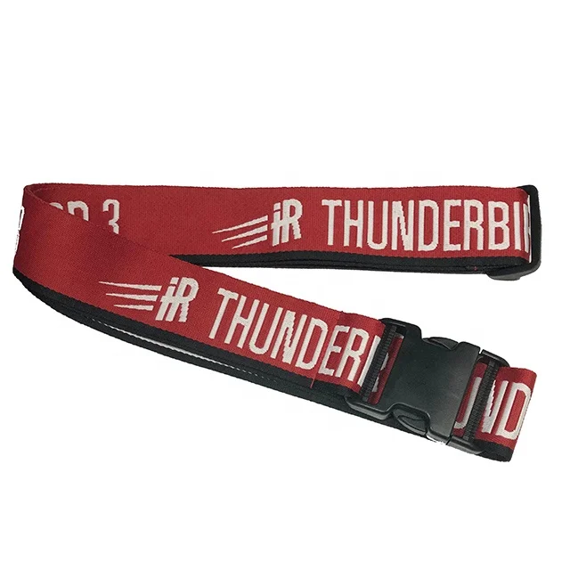 Customized Fashionable Suitcase Belts 100% Polyesterjacquard Weave Travel Suitcase Belts