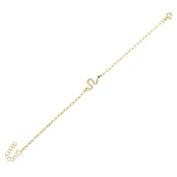 CANNER Thailand Factory Jewelry Hot Selling 925 Sterling Silver 18K Gold Plated Snake Bracelet For Woman