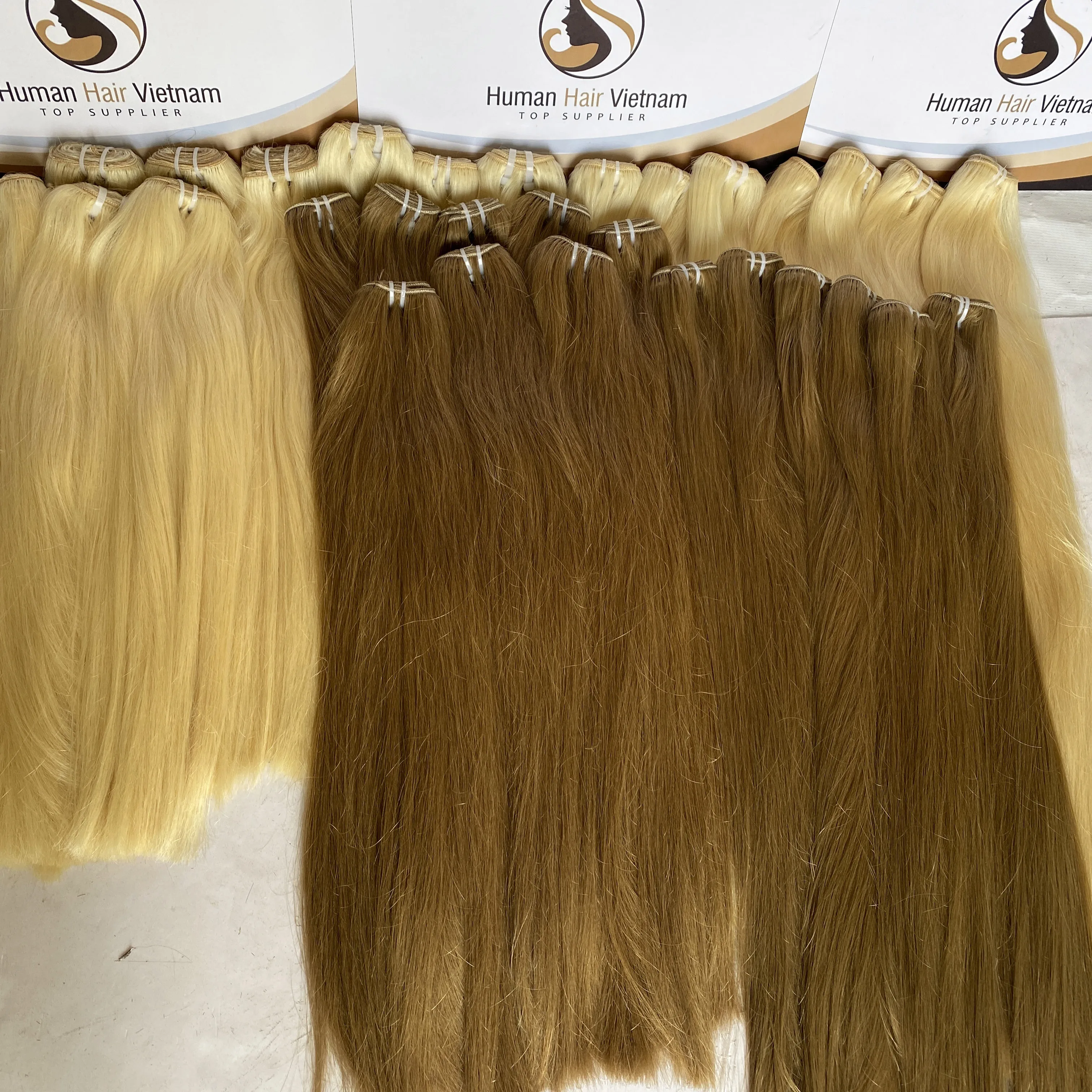 613 Hair Bundles Blonde Human Hair Vietnamese Factory Wholesale Virgin Russian Blonde Human Hair Extension