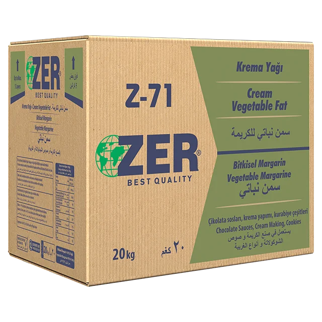 Zer Z71- Vegetable Margarine Cream Fat 20 kg x 1 Box