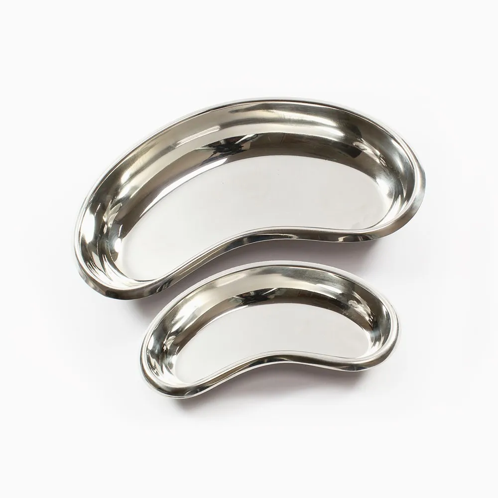 Изогнутые лабораторные хирургические металлические инструменты в форме почек