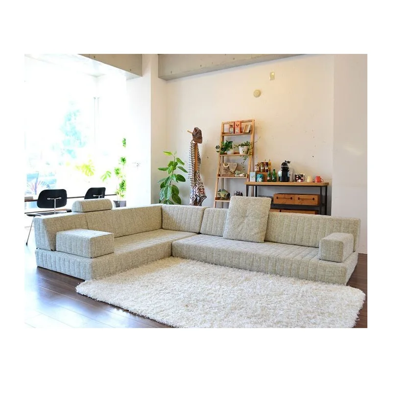 Customizable L-Shaped and U-Shaped Arabic Floor Sofa Set Moroccan Majlis Design for Apartment Use