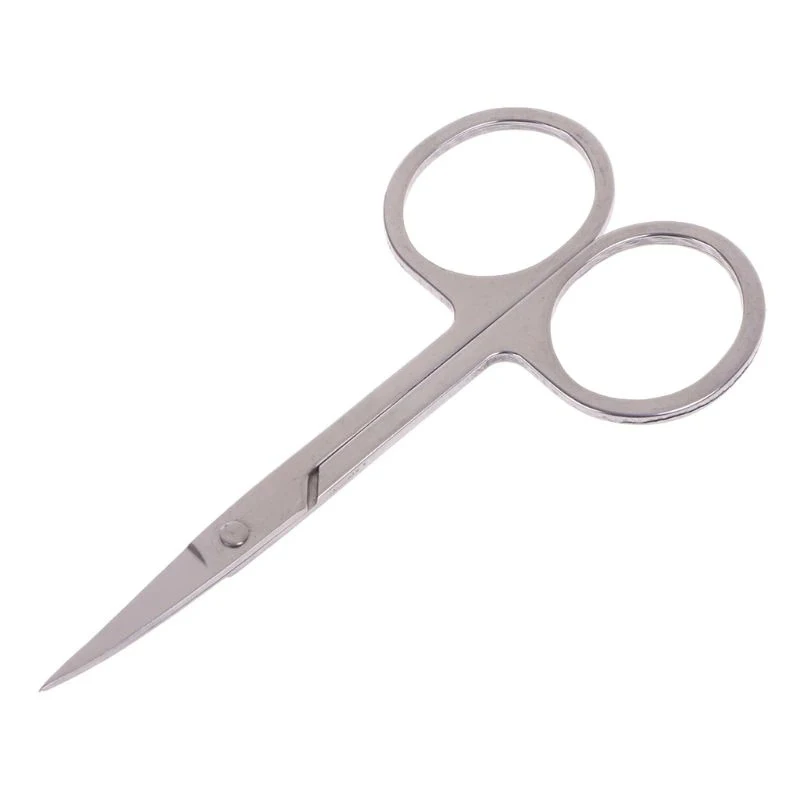 
 Professional Scissor Manicure For Nails Eyebrow Nose Eyelash Cuticle Scissors Curved Pedicure Makeup Tools  