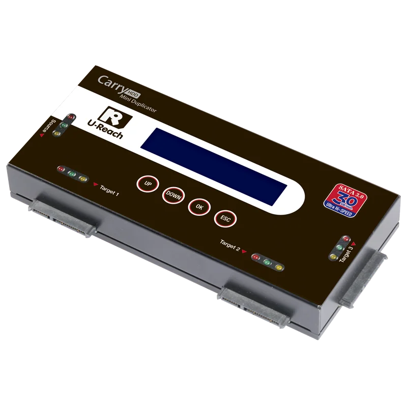 1 to 3 High Speed Duplicator & Data Eraser for 2.5 SATA HDD SSD 3.5 SATA HDD SSD