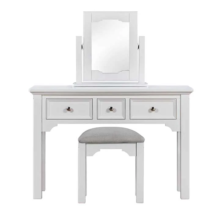 Высококачественный белый туалетный столик современная деревянная мебель в европейском стиле для спальни